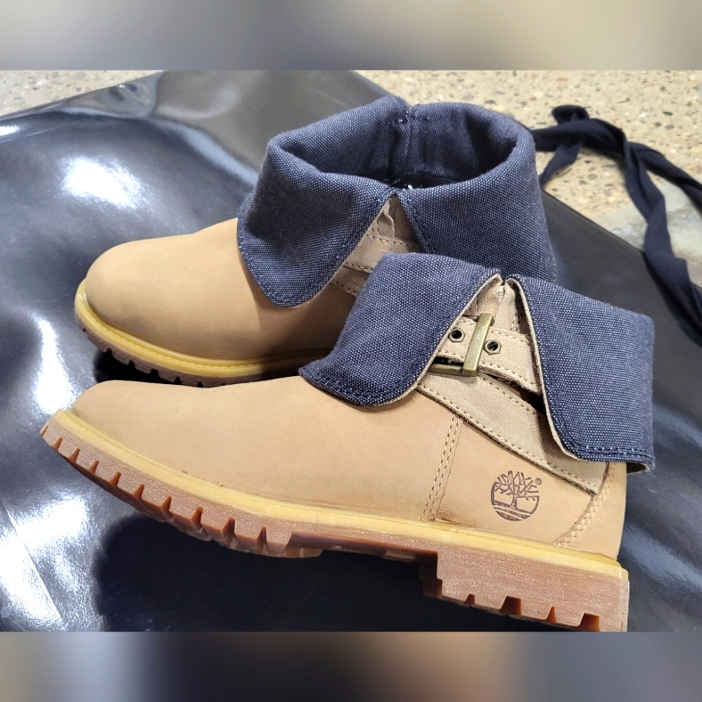 Timberland RARE ankle boots denim fold